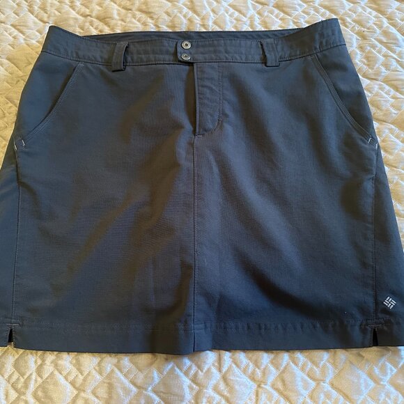 Columbia Omni Shade Grey Hiking Skort - Picture 1 of 11